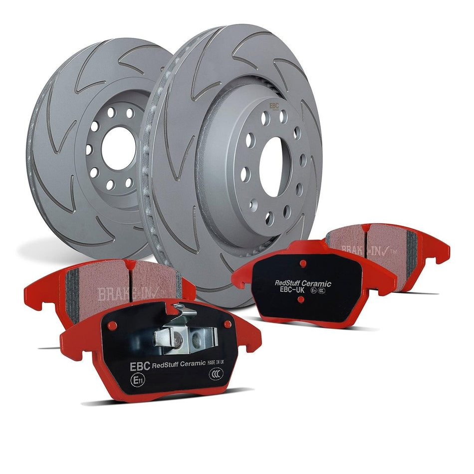 EBC Brakes Pad and Disc Kit (PD17KR051) Ford Focus Mk2 RS