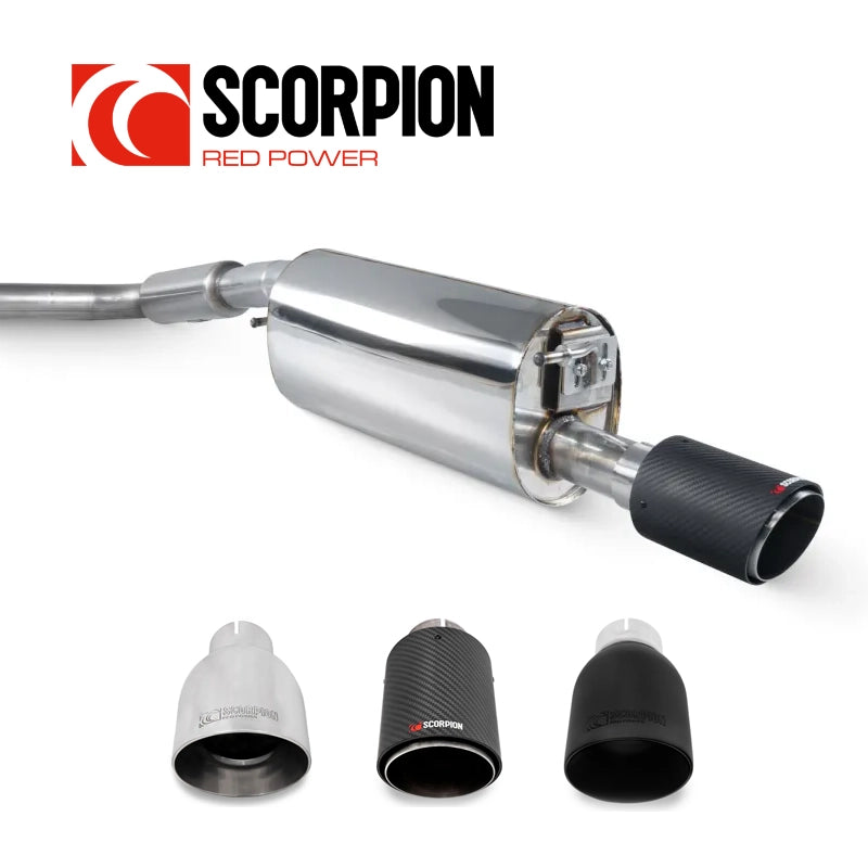 Scorpion Resonated cat-back System Daytona Ceramic Tailpipe Ford Mk6 Fiesta ST150 2004-2008