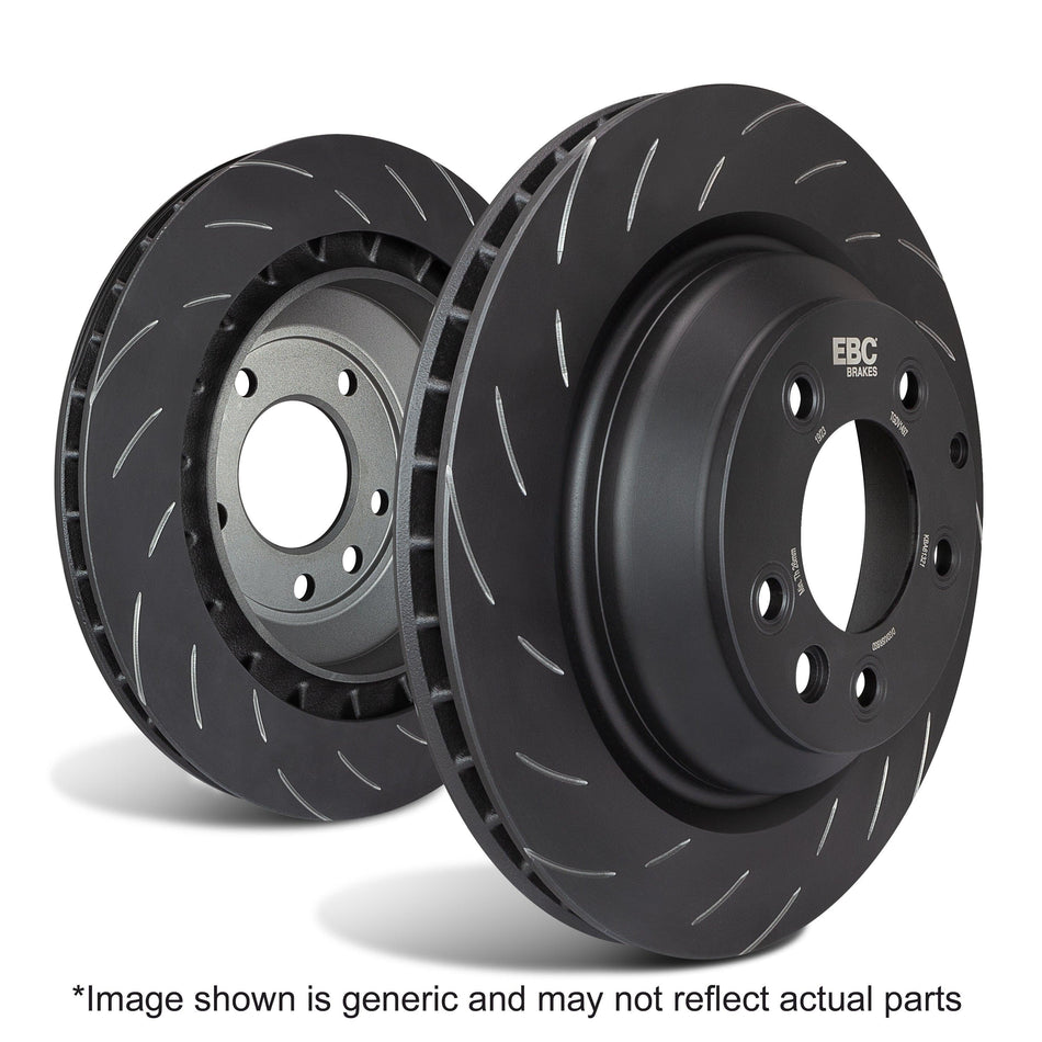 EBC Racing Swept Groove Brake Discs SG2031 Rear - Ford Focus Mk3 RS