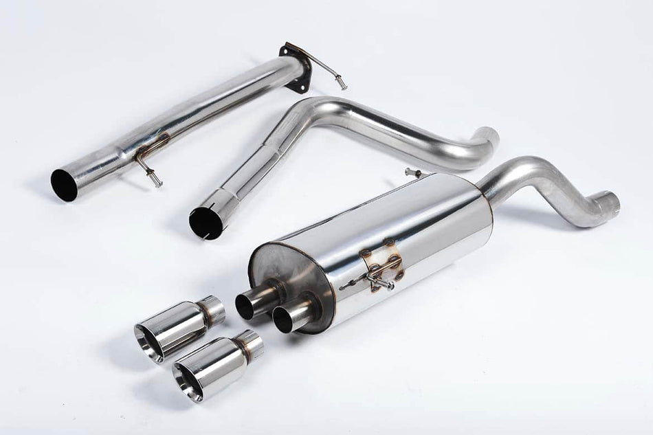 Milltek Ford Fiesta MK7 ST 1.6L EcoBoost (182PS & 200PS) (13-19) Cat-Back Exhaust - Non-Resonated - Polished Tips