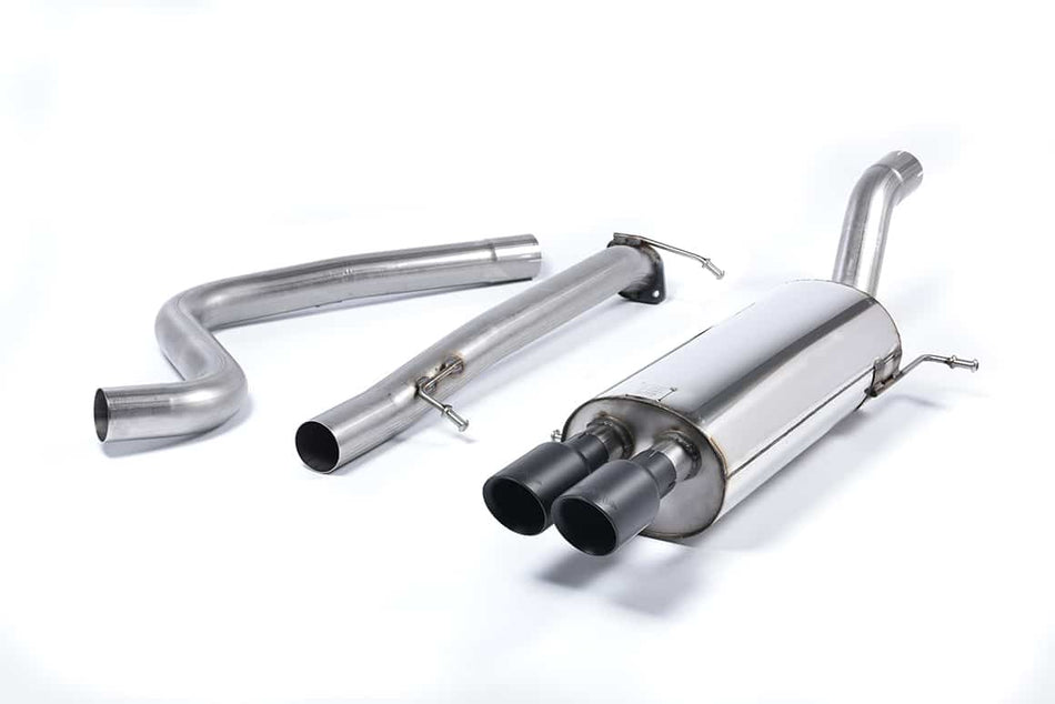 Milltek Ford Fiesta Mk7 ST 1.6L EcoBoost (182PS & 200PS) (13-19) Cat-Back Exhaust – Race System- Non Resonated- Cerakote Black Tips – SSXFD133