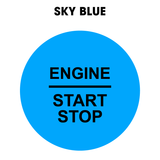 28mm "Engine Start Stop" Button Gel Badge