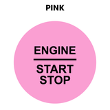 28mm "Engine Start Stop" Button Gel Badge