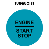 28mm "Engine Start Stop" Button Gel Badge