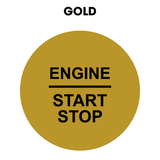 28mm "Engine Start Stop" Button Gel Badge
