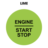 28mm "Engine Start Stop" Button Gel Badge