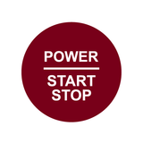 28mm "Power Start Stop" Ignition Button Gel Badge