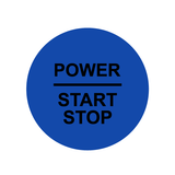 28mm "Power Start Stop" Ignition Button Gel Badge