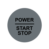 28mm "Power Start Stop" Ignition Button Gel Badge