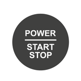 28mm "Power Start Stop" Ignition Button Gel Badge