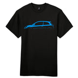 Retro Fast Fords Everyday Black T-Shirt ST150 Silhouette - Retro Fast Fords