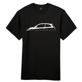 Retro Fast Fords Everyday Black T-Shirt ST150 Silhouette - Retro Fast Fords