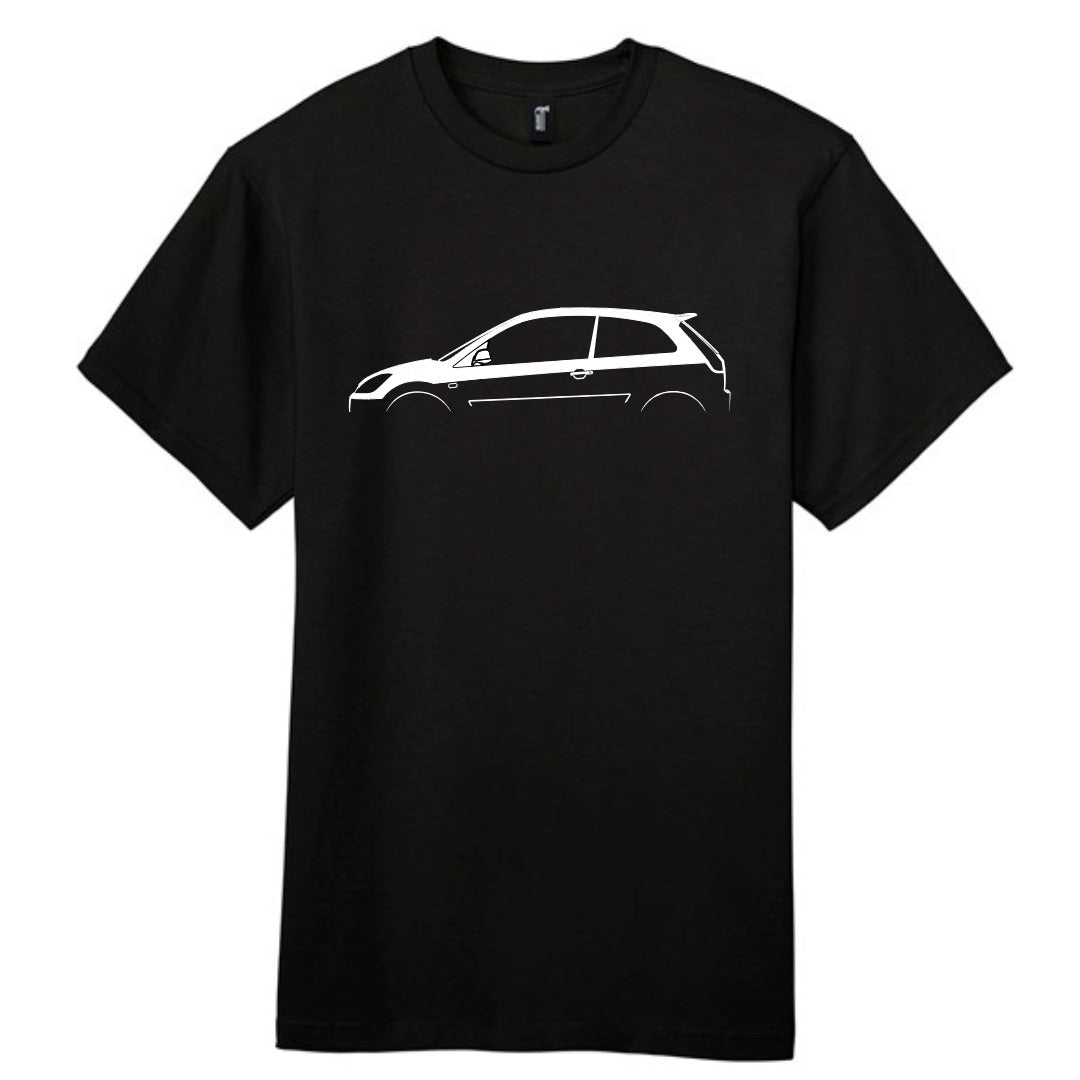 Retro Fast Fords Everyday Black T-Shirt ST150 Silhouette - Retro Fast Fords