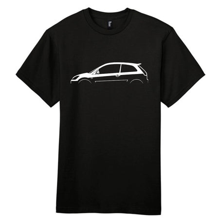 Retro Fast Fords Everyday Black T-Shirt ST150 Silhouette - Retro Fast Fords