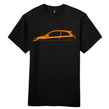 Retro Fast Fords Everyday Black T-Shirt ST150 Silhouette - Retro Fast Fords