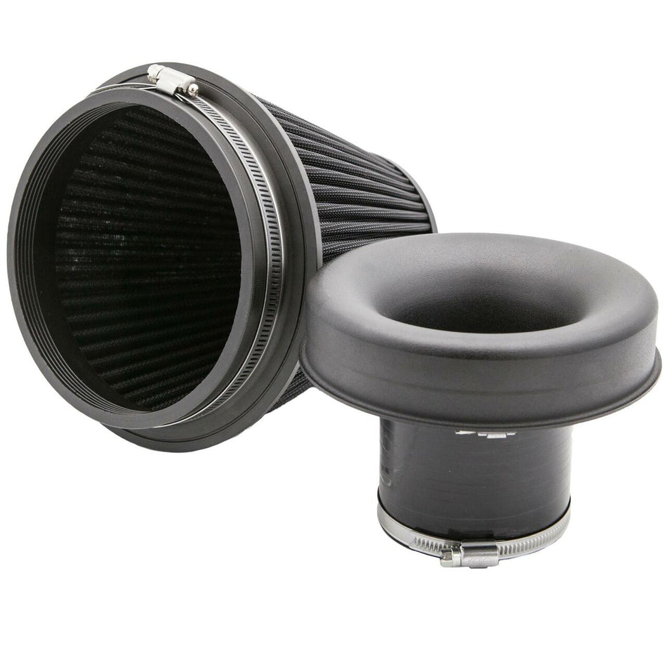 RamAir Universal Foam Cone Filter With Velocity Stack - 80MM Inlet