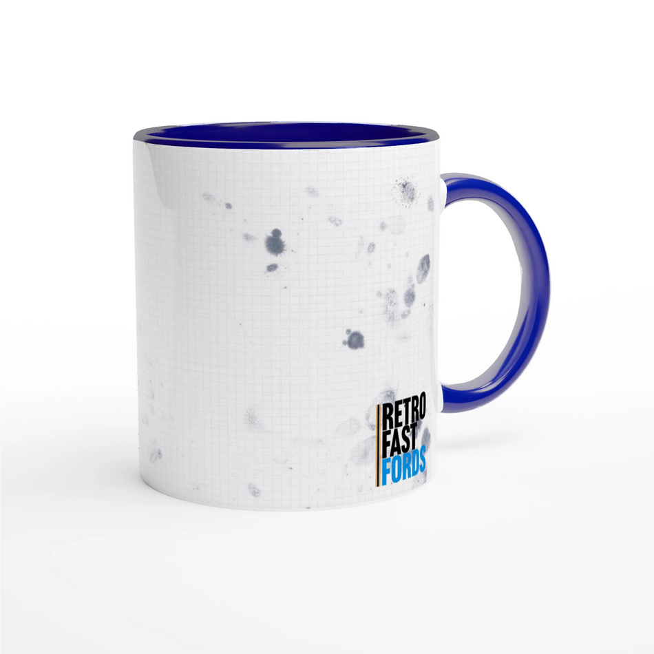 Personalised ST150 outline 11oz Ceramic Mug with Color Inside