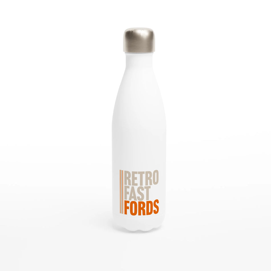Retro Fast Fords 12oz Enamel Mug - White 17oz Stainless Steel Water Bottle