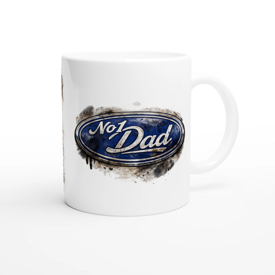 No1 Dad Blue ST150 11oz Ceramic Mug