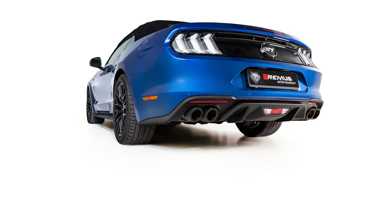 REMUS Cat-Back System for FORD Mustang VI Facelift S550 Cat-Back | 4x 102mm Carbon Tips for Ford Mustang