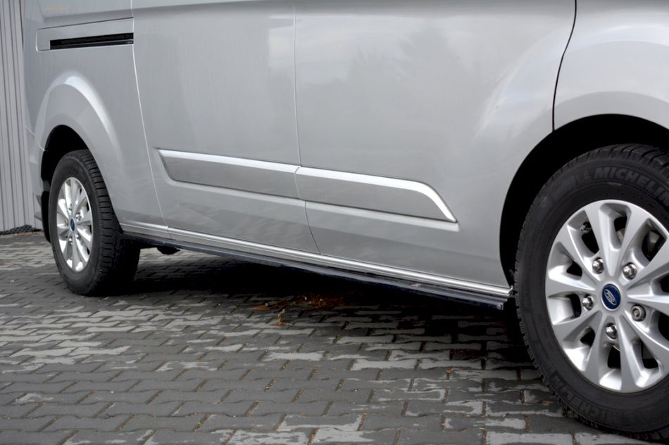 Maxton Design - SIDE SKIRTS SPLITTERS FORD TRANSIT CUSTOM MK 1 FACELIFT (2018-2023)