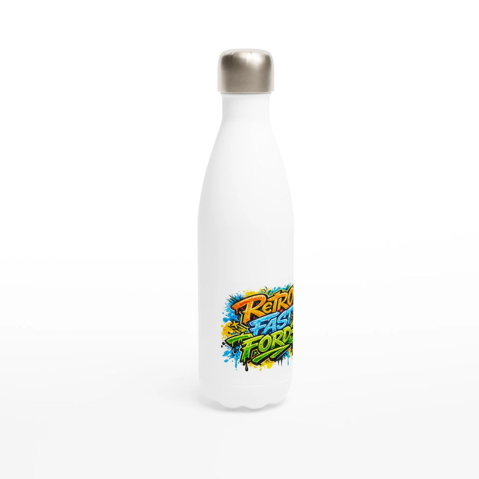 Graffiti RFF White 17oz Stainless Steel Water Bottle