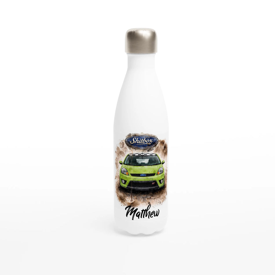 Retro Fast Fords 'Shitbox' Green Anniversary Edition Stainless Steel Water Bottle