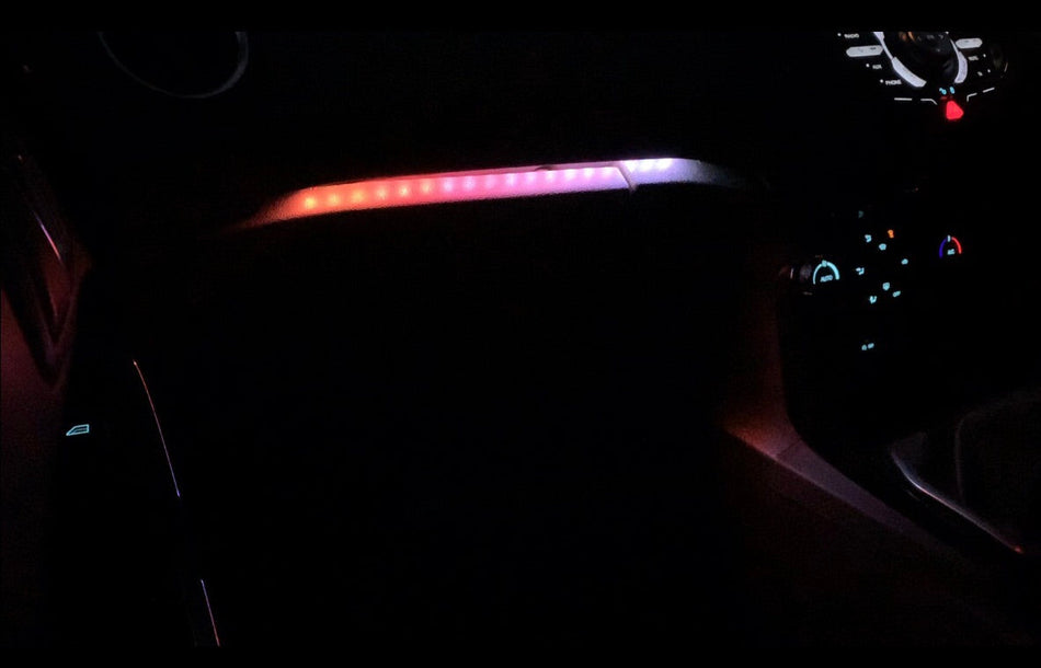 Chaser Edition Bluetooth Glove Box & Footwell Strip Kit – MK7 / MK7.5 Fiesta | 200+ RGB Modes | CEUK