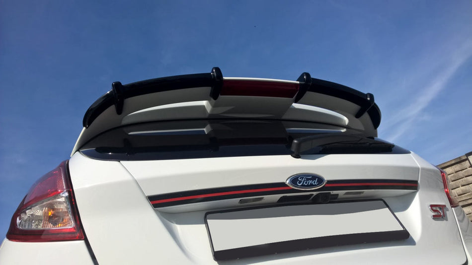 Maxton Design - Roof Spoiler Extension Ford Fiesta MK7 ST / Zetec S Facelift PRIMER PAINTED