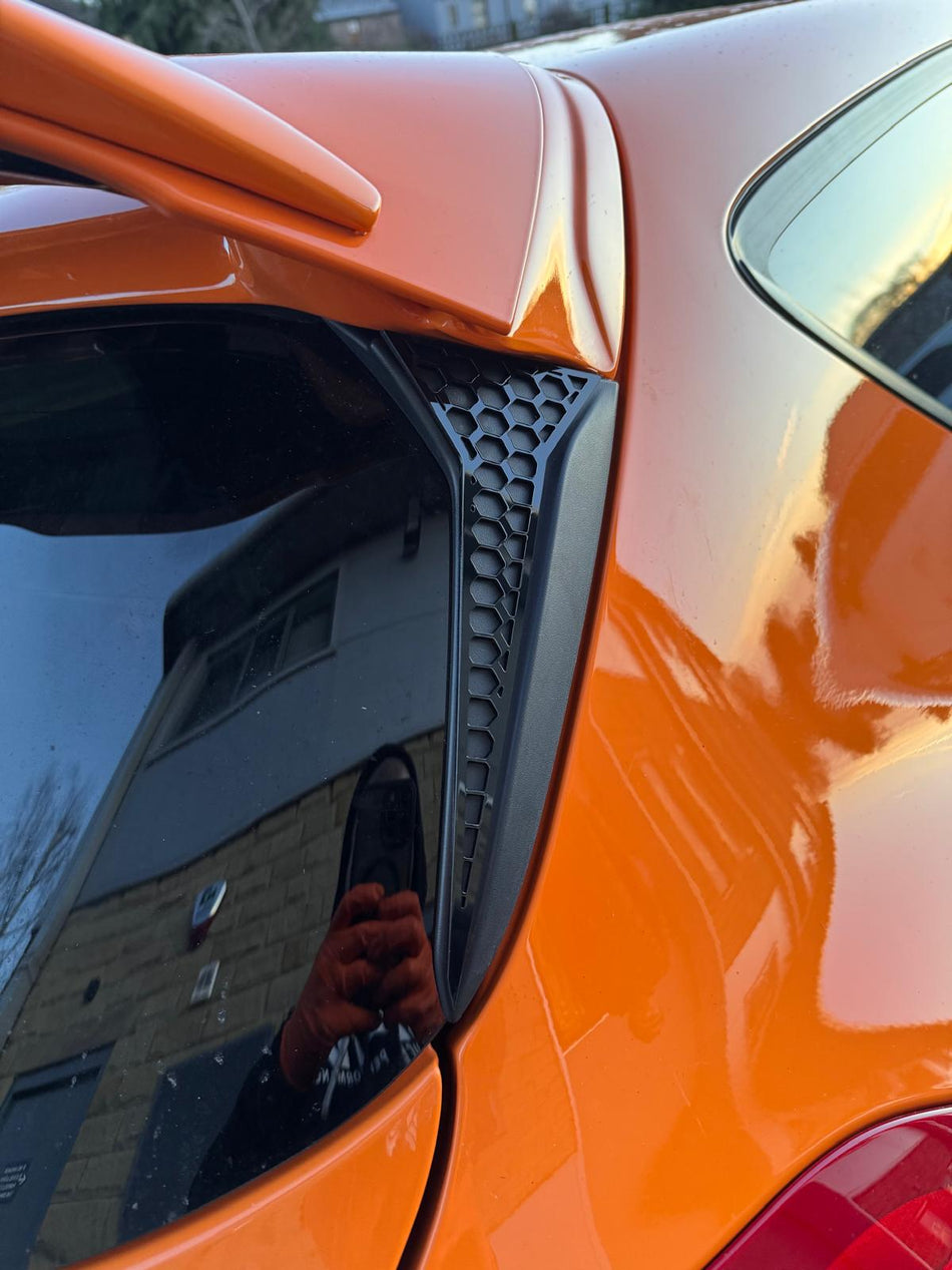 Ford Fiesta MK8 & 8.5 (All Models) Rear Window Side Cover (Hex Design)