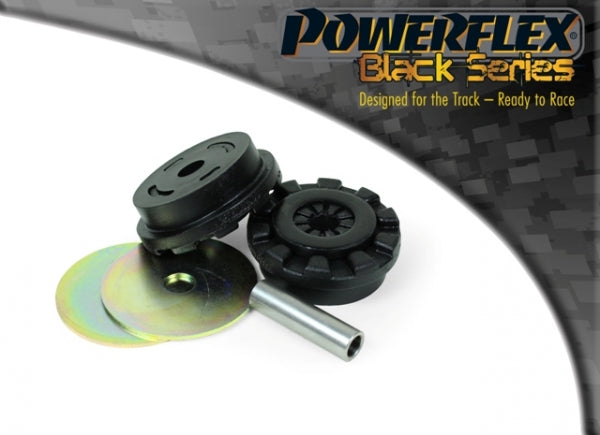 POWERFLEX BLACK SERIES - FORD FIESTA MK6 INC ST (2002-2008) LOWER ENGINE MOUNT LARGE BUSH 25MM OVAL BRACKET