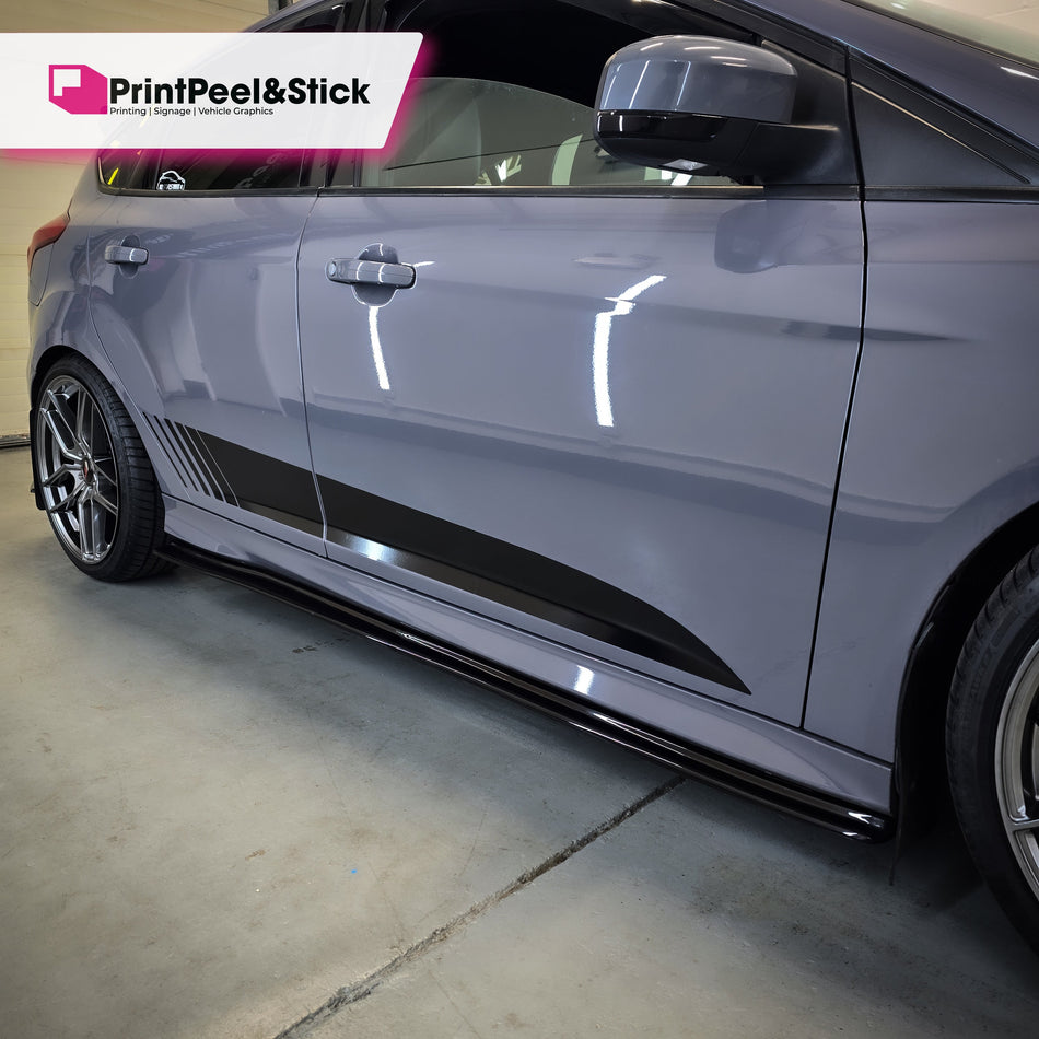 Mk3 & 3.5 Focus Lower Side Stripe Decal Set