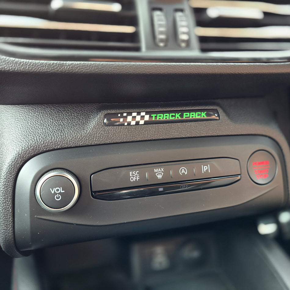 Mk4 Focus "Track Pack" Airbag Light Gel Overlay