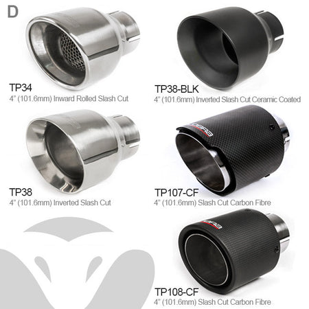 Ford Mustang 5.0 V8 GT Convertible (2015-18) 2.5" Axle Back Performance Exhaust