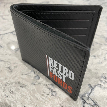 Carbon Fibre Effect Wallet - Retro Fast Fords